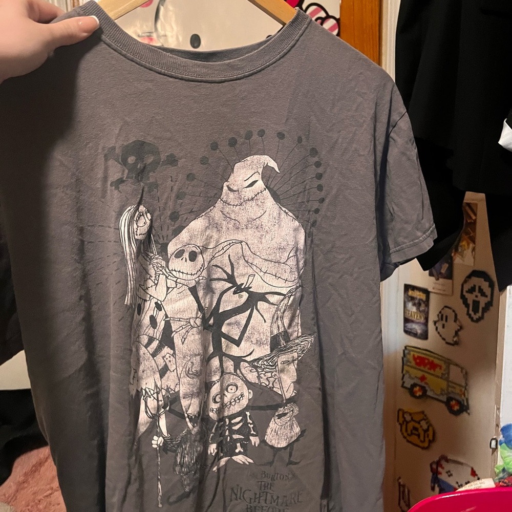Gray Nightmare Before Christmas T-Shirt